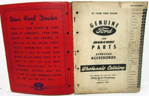 1938 - 1946 Ford Mercury Car Truck Parts and Accessories Catalog Book Wholesale