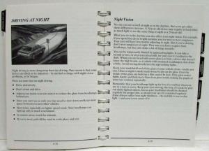 1995 Cadillac Fleetwood & Brougham Owners Operator Manual