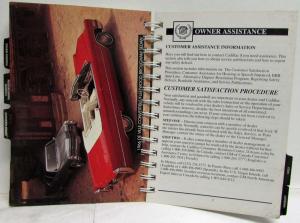 1995 Cadillac Fleetwood & Brougham Owners Operator Manual