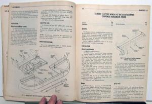 1976 Jeep Special Equipment Tech Service Shop Manual CJ Cherokee Wagoneer Truck