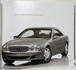 2003 Mercedes-Benz CL-Class Prestige Sales Brochure