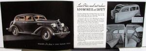 1935 Plymouth Dealer Color Sales Brochure De Luxe Sedan Coupe Features #E6430