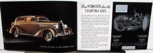 1935 Plymouth Dealer Color Sales Brochure De Luxe Sedan Coupe Features #E6430