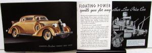 1935 Plymouth Dealer Color Sales Brochure De Luxe Sedan Coupe Features #E6430