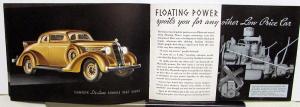 1935 Plymouth Dealer Color Sales Brochure De Luxe Sedan Coupe Features #D9722