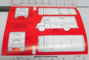 1973 Boyertown Truck Bodies Delivery Parcel Van Dealer Sales Brochure Folder