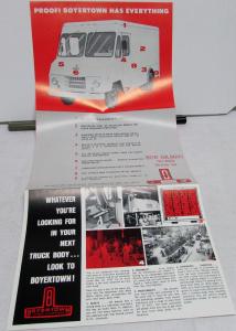 1973 Boyertown Truck Bodies Delivery Parcel Van Dealer Sales Brochure Folder