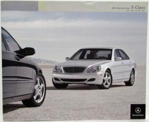 2004 Mercedes-Benz S-Class Prestige Sales Brochure S430 S500 S55 AMG S600