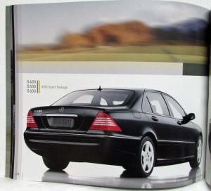 2004 Mercedes-Benz S-Class Prestige Sales Brochure S430 S500 S55 AMG S600