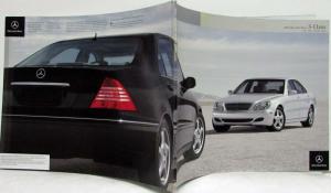 2004 Mercedes-Benz S-Class Prestige Sales Brochure S430 S500 S55 AMG S600