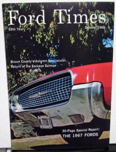 1966 Ford Times Industry Promotional Magazine October 1967 New Models Intro