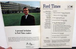 1966 Ford Times Industry Promotional Magazine October 1967 New Models Intro