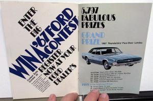 1966 Ford Times Industry Promotional Magazine October 1967 New Models Intro