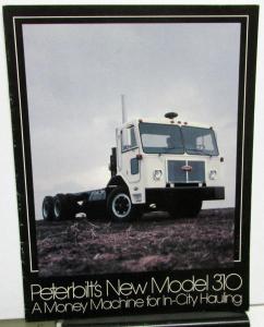 1978 Peterbilt Trucks Dealer Sales Brochure New Model 310 In-City Hauling