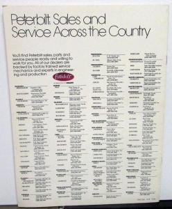 1978 Peterbilt Trucks Dealer Sales Brochure New Model 310 In-City Hauling