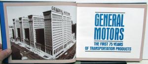 1983 GM The First 75 Years Of Transportation Products Hardback Historical Book