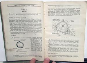 1927 Oakland Six Thirteenth Edition Instruction Book Owners Manual