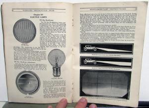 1927 Oakland Six Thirteenth Edition Instruction Book Owners Manual