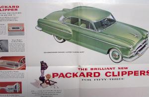 1953 Packard Clipper Touring Deluxe Sedan Club Sale Brochure Dtd 3-53 REV Orig