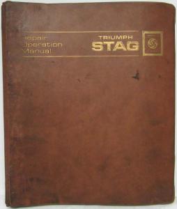 1970 Triumph Stag Service Shop Repair Operation Manual