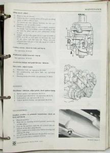 1970 Triumph Stag Service Shop Repair Operation Manual