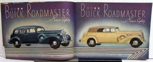 1936 Buick Eight Series 40 60 80 90 Color Sales Brochure Catalog XL Original