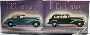 1936 Buick Eight Series 40 60 80 90 Color Sales Brochure Catalog XL Original