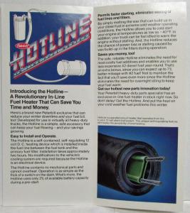 1970s-1980s Peterbilt Hotline In Line Fuel Heater and Flip-Top Cap Sales Folders