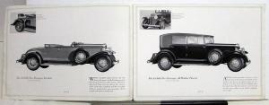 1931 Cadillac La Salle Prestige 3 Color Sales Brochure Large Original Rare