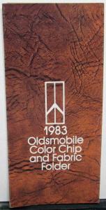 1983 Oldsmobile Color Chip and Fabric Folder - Firenza Omega Cutlass Delta 88 98