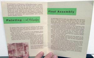 1953 Nash Kenosha Plant Tour Handout Brochure Historical Look At Production