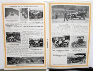 1914 Buick Dealer Sales Brochure Hill Test & 100,000 Mile Car Owners Pics Orig