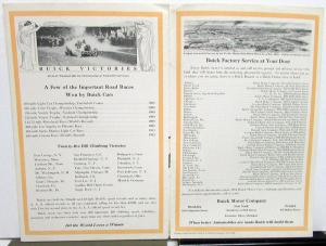 1914 Buick Dealer Sales Brochure Hill Test & 100,000 Mile Car Owners Pics Orig