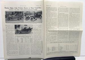 1914 Buick Dealer Sales Brochure Hill Test & 100,000 Mile Car Owners Pics Orig