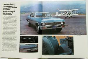 1972 Chevrolet Nova Coupe Sedan SS Rally Nova REVISED Sales Brochure Original