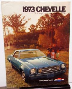 1973 Chevrolet Chevelle Laguna Malibu Deluxe REVISED Sales Brochure Original