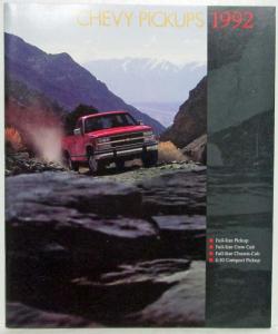 1992 Chevrolet Pickups Sales Brochure - Full-Size & S-10