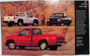 1992 Chevrolet Pickups Sales Brochure - Full-Size & S-10