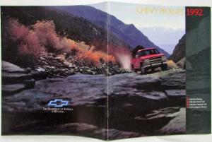 1992 Chevrolet Pickups Sales Brochure - Full-Size & S-10