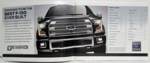 2015 Ford F-150 Truck Product Information Sales Book