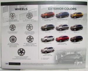 2015 Ford Edge Packaging Guide Sales Brochure