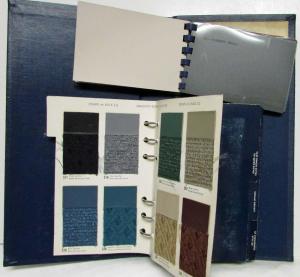 1966 Cadillac Dealer Album Color & Upholstery Selections Fabric Paint Samples