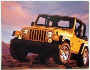 2006 Jeep TJ Wrangler Sales Brochure Rubicon Unlimited Sport SE - Canadian