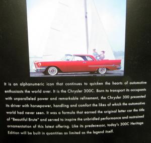 2006 Chrysler 300C Heritage Edition Sales Folder Brochure