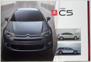 2009 Citroen C5 Saloon & Tourer Sales Brochure - UK Market