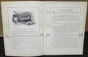 1907 Franklin Car D G H Runabouts Touring Town Carriages 4 & 6 Sale Brochure Cat