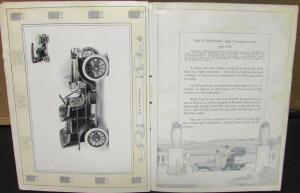 1907 Franklin Car D G H Runabouts Touring Town Carriages 4 & 6 Sale Brochure Cat