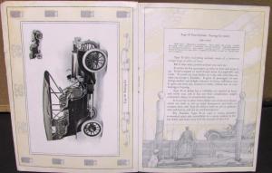 1907 Franklin Car D G H Runabouts Touring Town Carriages 4 & 6 Sale Brochure Cat