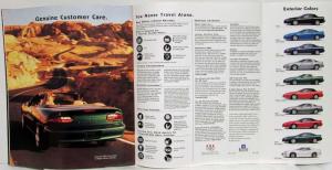 1999 Chevrolet Camaro SS Z28 Coupe Sales Brochure