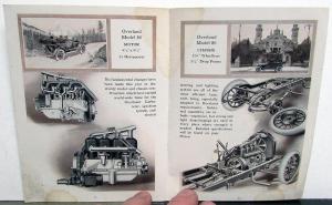 1915 Willys Overland Model 80 Touring Roadster Coupe Sales Brochure Original